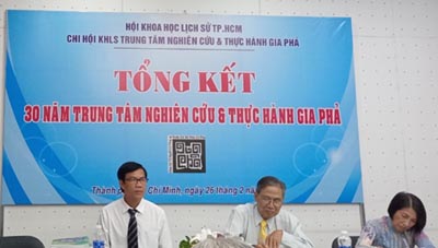 Tổng kết 30 năm Trung tâm Nghiên cứu & Thực hành Gia phả TP.HCM